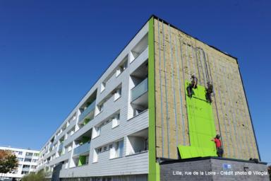 Réhabilitation de logements Vilogia, rue de la Loire à Lille (59) 