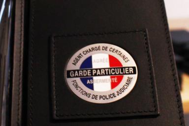 Badge d'un garde particulier assermenté