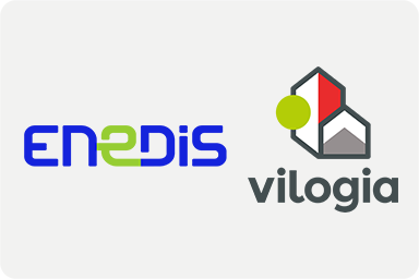 Logos Enedis x Vilogia