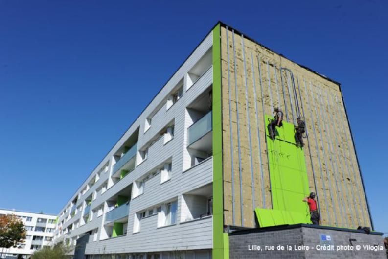 Réhabilitation de logements Vilogia, rue de la Loire à Lille (59) 