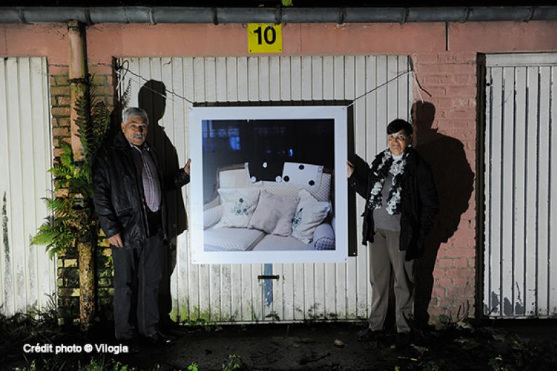 Photographie lors de la réhabilitation de la résidence Germain Pilon, Lille