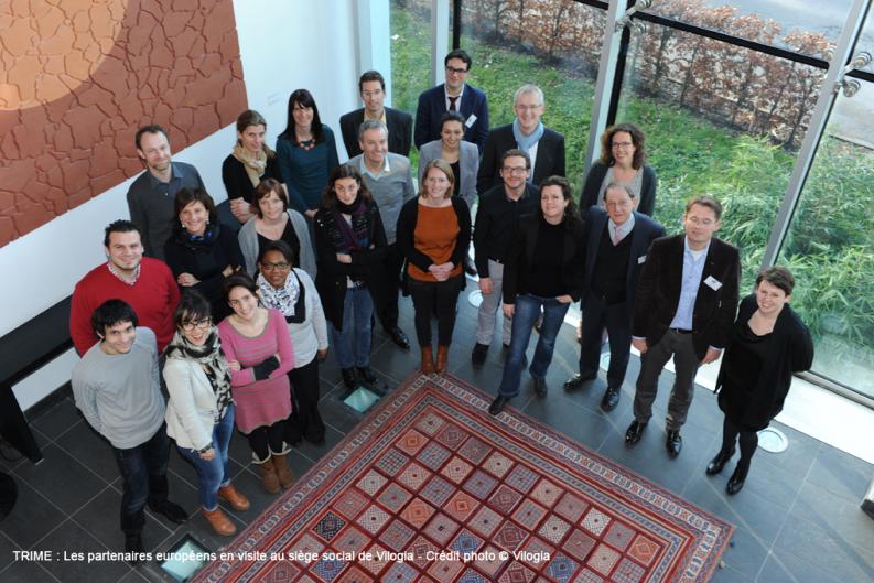 Les partenaires européens en visite au siège social de Vilogia.
