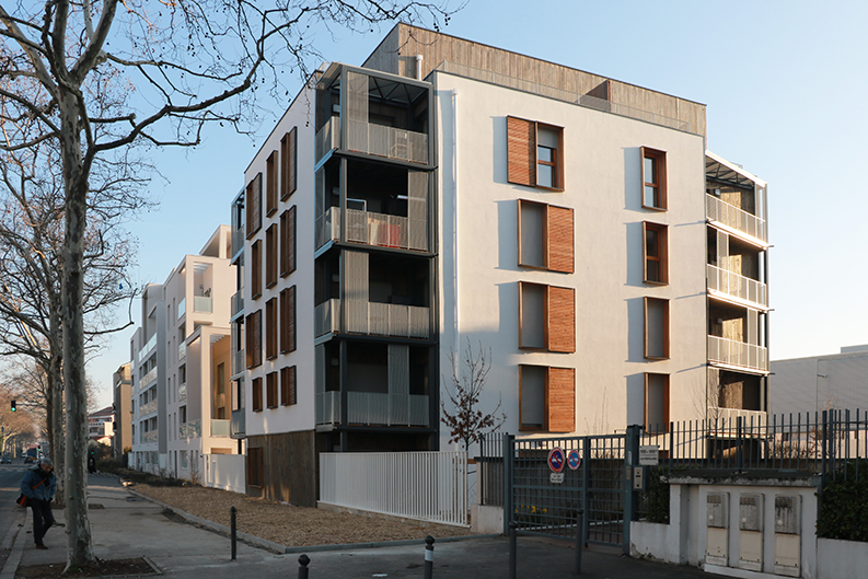 résidence passive  « Solaris » à Vénissieux. Vilogia compte désormais plus de 600 logements passifs dans toute la France. 